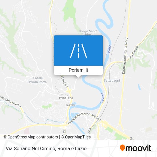 Mappa Via Soriano Nel Cimino