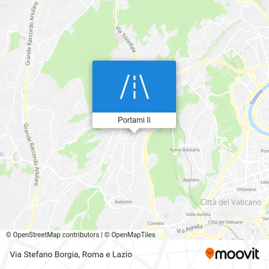 Mappa Via Stefano Borgia