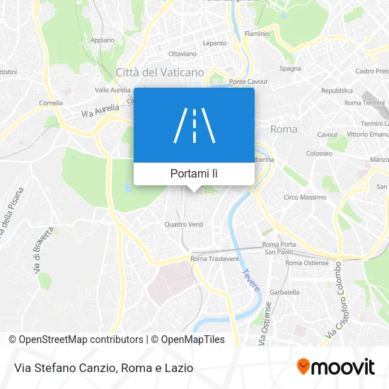 Mappa Via Stefano Canzio