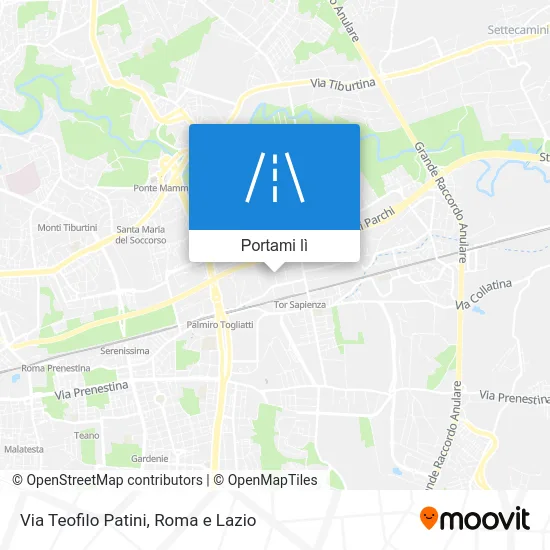 Mappa Via Teofilo Patini