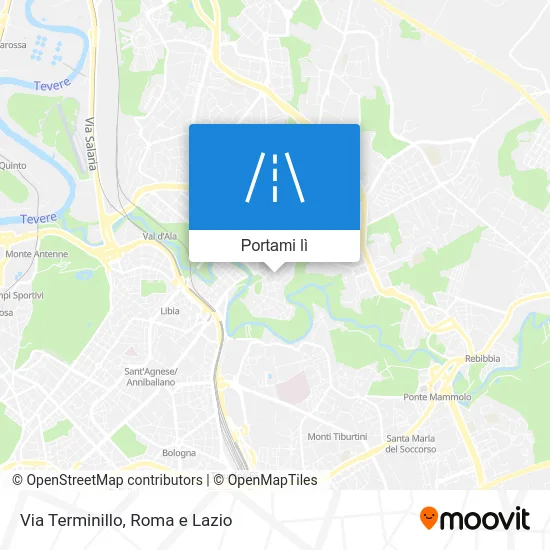 Mappa Via Terminillo