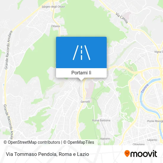 Mappa Via Tommaso Pendola