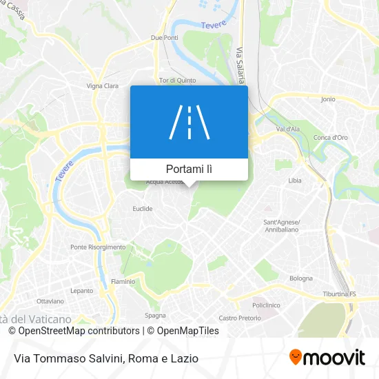Mappa Via Tommaso Salvini