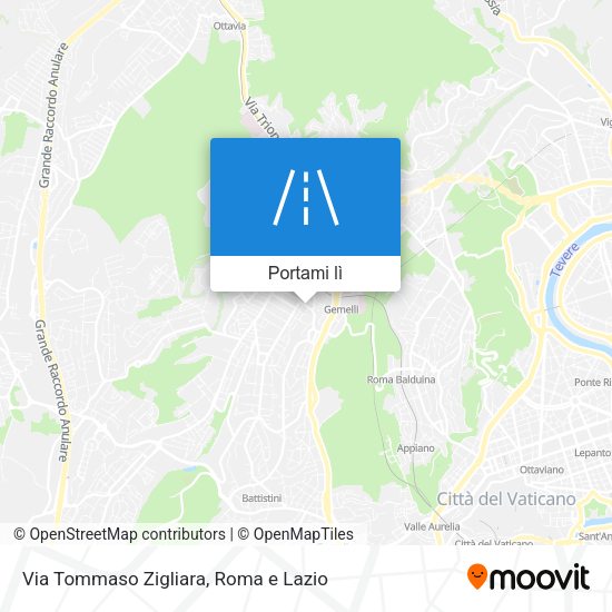 Mappa Via Tommaso Zigliara