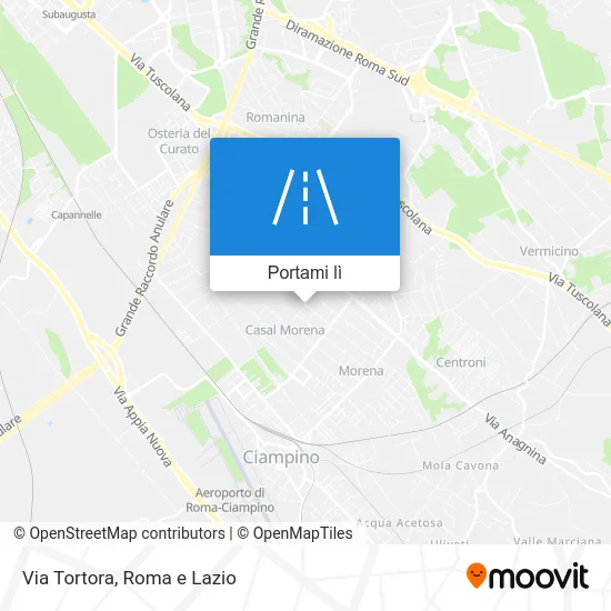 Mappa Via Tortora