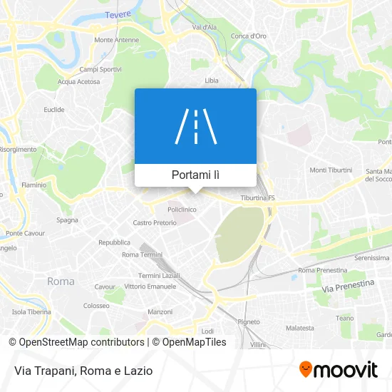 Mappa Via Trapani