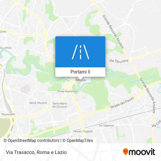 Mappa Via Trasacco