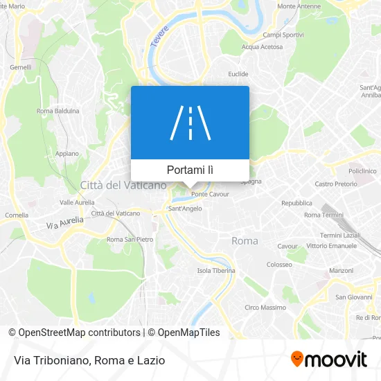 Mappa Via Triboniano