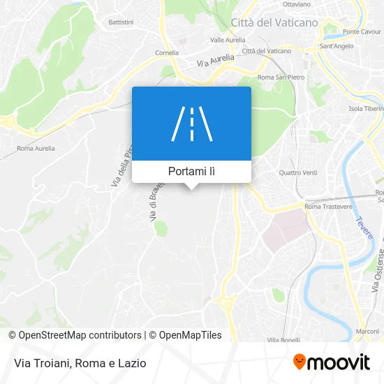 Mappa Via Troiani
