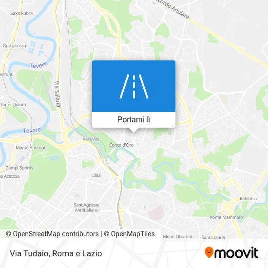 Mappa Via Tudaio