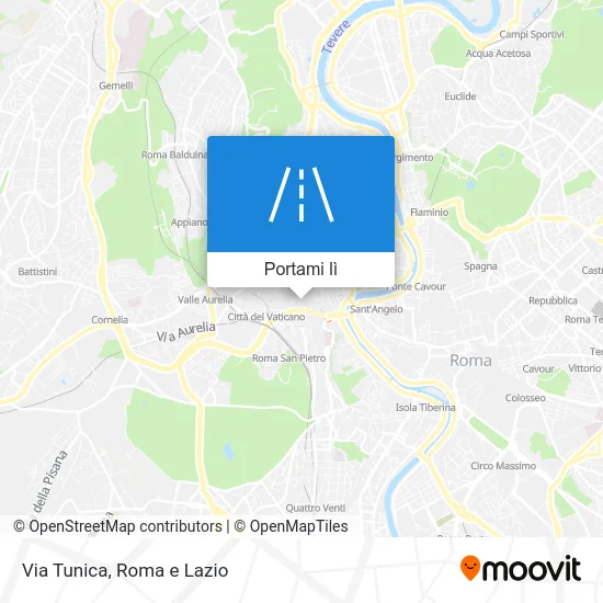 Mappa Via Tunica