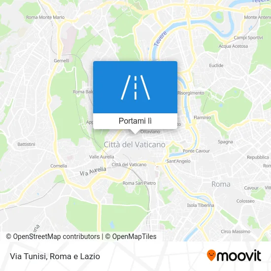 Mappa Via Tunisi