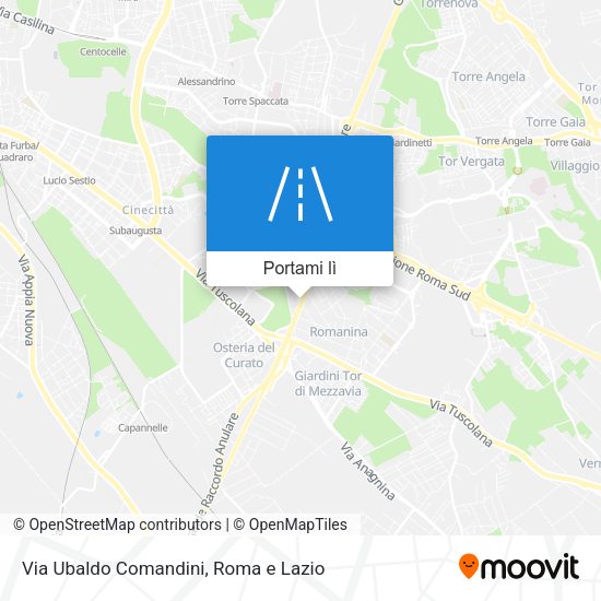 Mappa Via Ubaldo Comandini