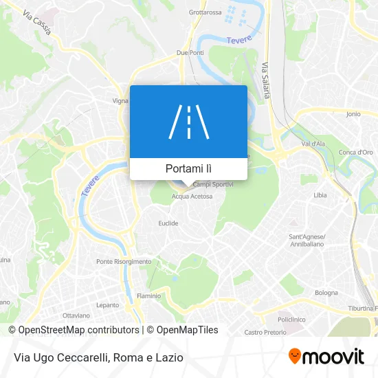 Mappa Via Ugo Ceccarelli