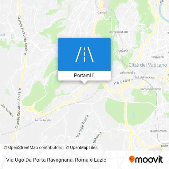 Mappa Via Ugo Da Porta Ravegnana