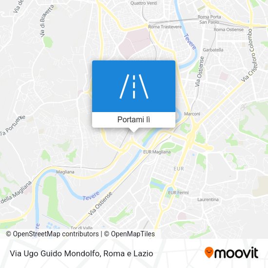 Mappa Via Ugo Guido Mondolfo