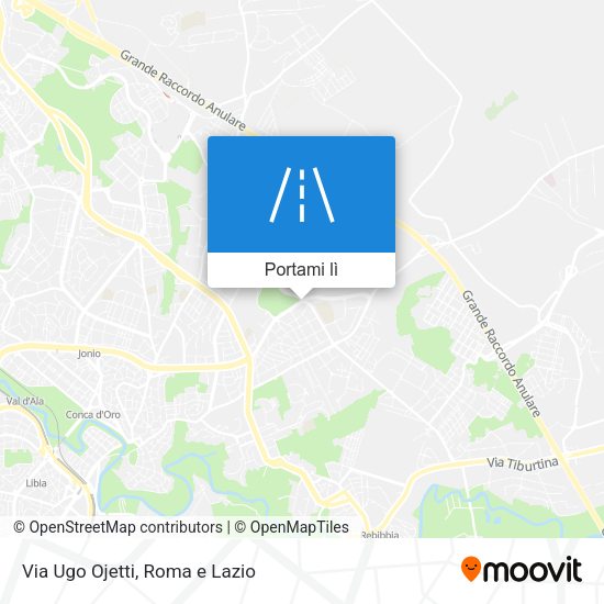 Mappa Via Ugo Ojetti