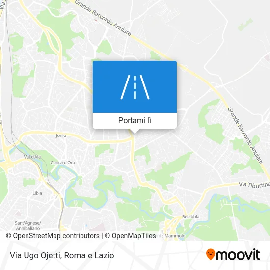 Mappa Via Ugo Ojetti