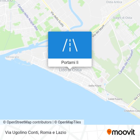 Mappa Via Ugolino Conti