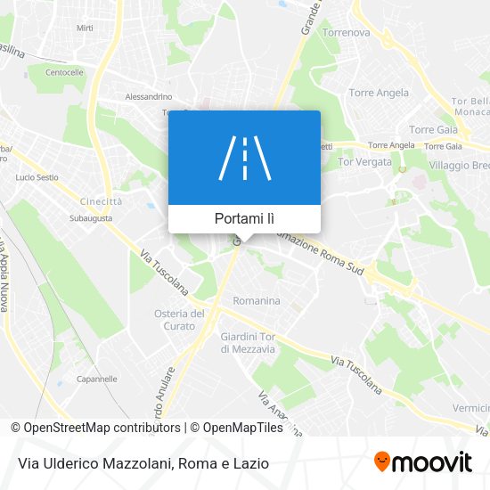 Mappa Via Ulderico Mazzolani