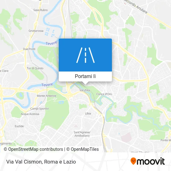 Mappa Via Val Cismon