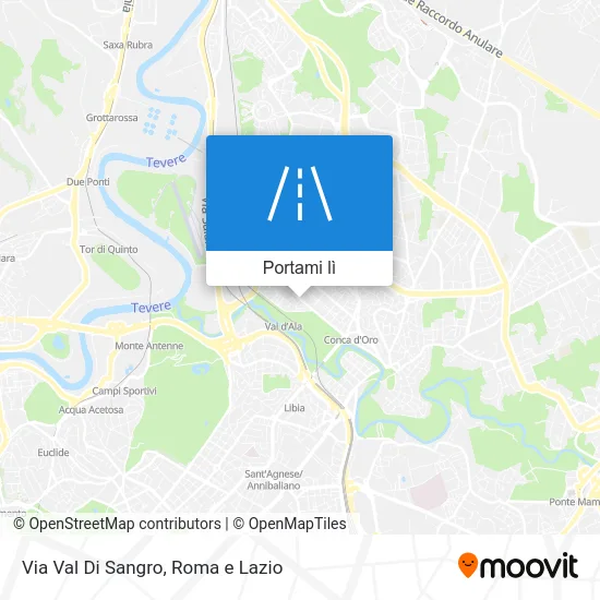 Mappa Via Val Di Sangro