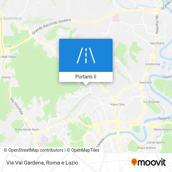 Mappa Via Val Gardena