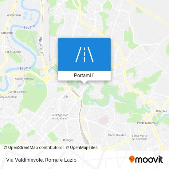 Mappa Via Valdinievole