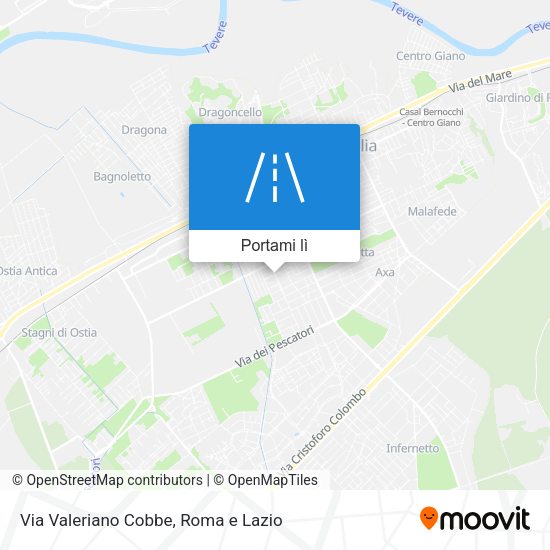 Mappa Via Valeriano Cobbe