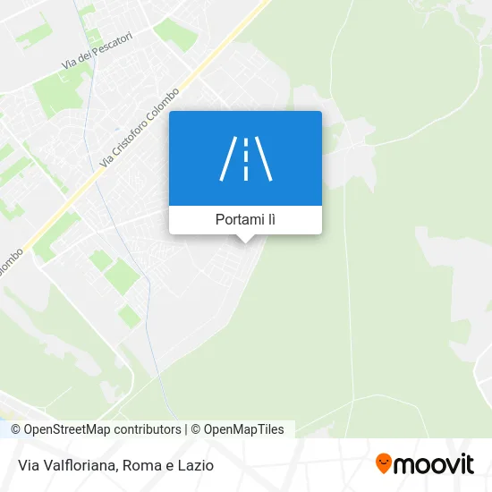 Mappa Via Valfloriana