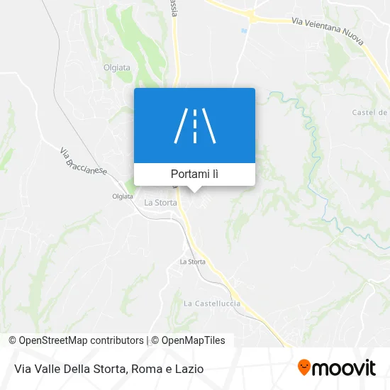 Mappa Via Valle Della Storta
