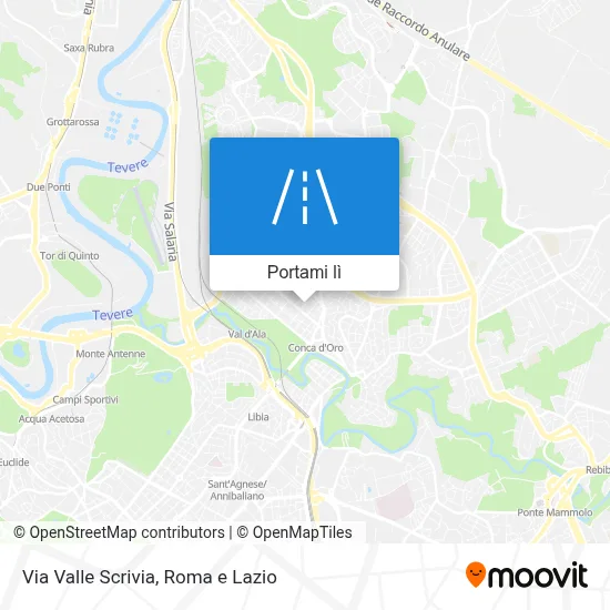 Mappa Via Valle Scrivia