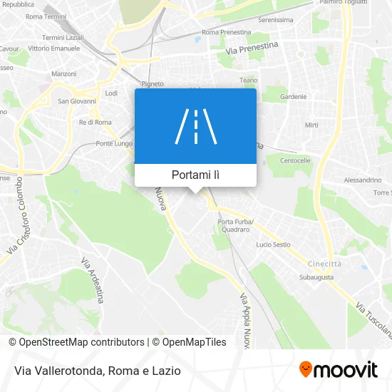 Mappa Via Vallerotonda