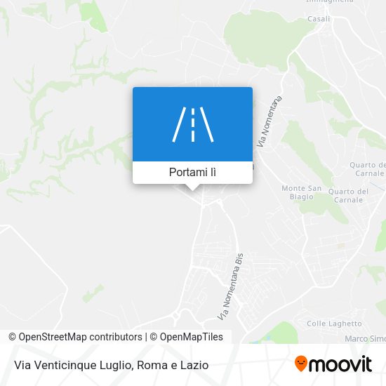 Mappa Via Venticinque Luglio