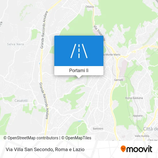 Mappa Via Villa San Secondo