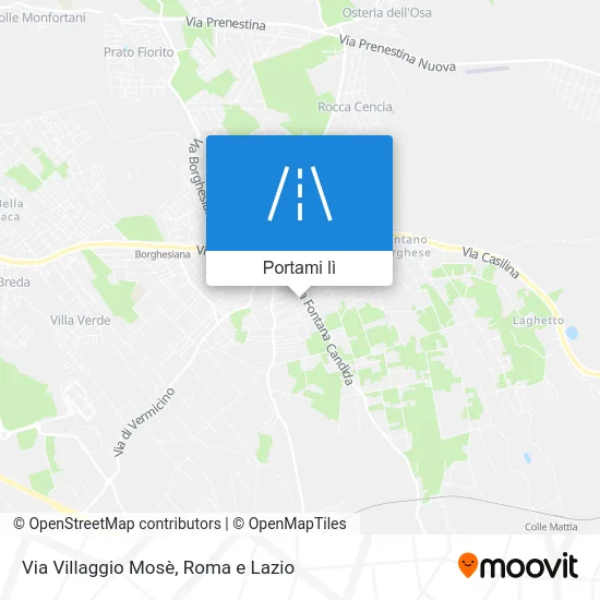 Mappa Via Villaggio Mosè
