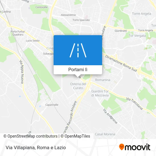 Mappa Via Villapiana