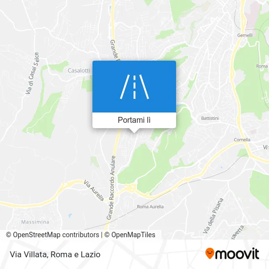 Mappa Via Villata
