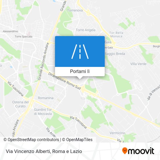 Mappa Via Vincenzo Alberti
