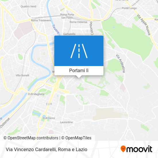 Mappa Via Vincenzo Cardarelli