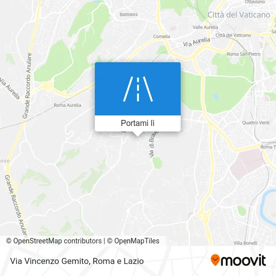 Mappa Via Vincenzo Gemito