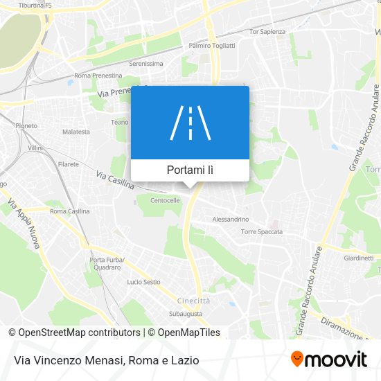 Mappa Via Vincenzo Menasi