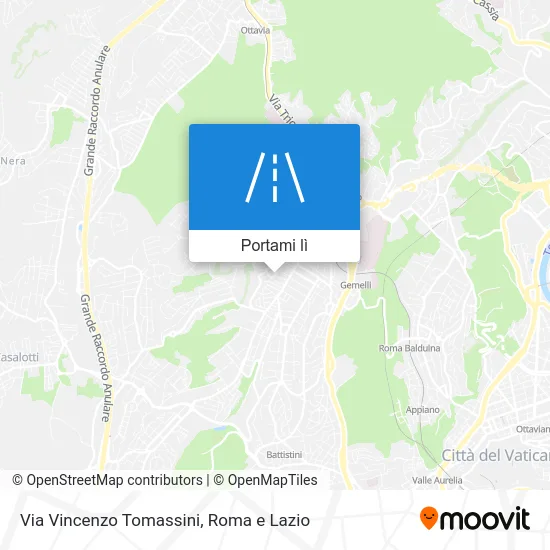 Mappa Via Vincenzo Tomassini