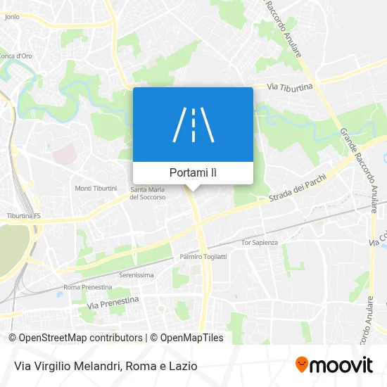 Mappa Via Virgilio Melandri