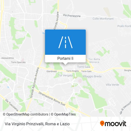 Mappa Via Virginio Prinzivalli