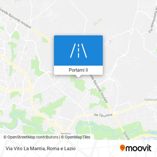 Mappa Via Vito La Mantia