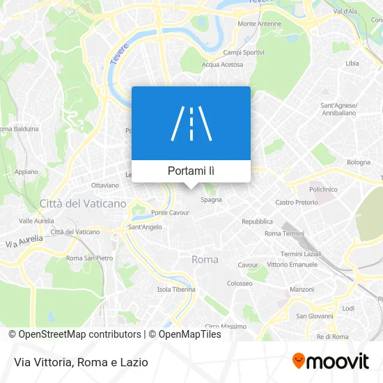 Mappa Via Vittoria