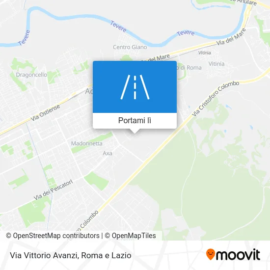 Mappa Via Vittorio Avanzi