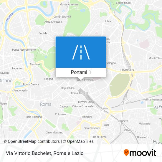 Mappa Via Vittorio Bachelet