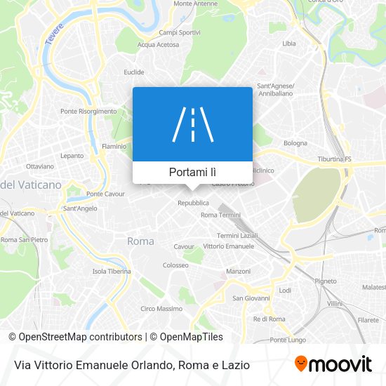 Mappa Via Vittorio Emanuele Orlando